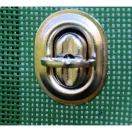 Fém babacsat 22*13mm + ovál ringli szett