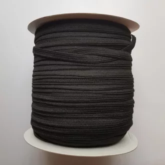 Gumipertli (laza gumi) 8mm - fekete (34 Ft/m)