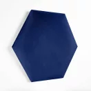 Hexa_XL bársony hatszög falpanel - 2216 sötétkék