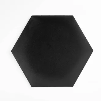 Hexa_XL bársony hatszög falpanel - 2219 fekete