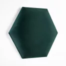 Hexa_XL bársony hatszög falpanel - 2292 mélyzöld