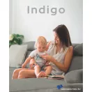Indigo vízzel tisztítható bútorszövet