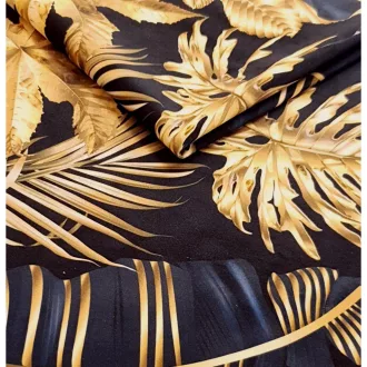 Jazzy 6 GoldenLeaves levélmintás bútorszövet