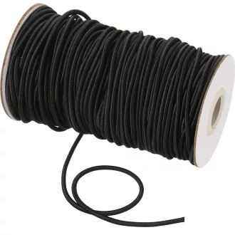 Kalapgumi 1,5mm-es fekete (100m)