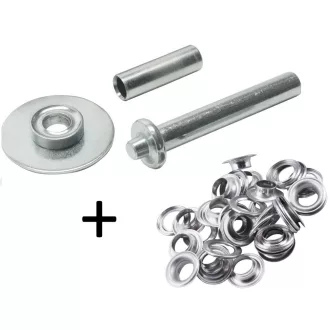 Ponyvakarikázó, ringliző készlet (lyukasztó, tőke, beütő) - 12mm