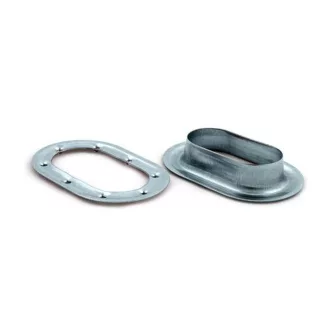Ovális ringli fém babacsathoz 23*13mm