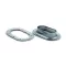 Ovális ringli fém babacsathoz 23*13mm