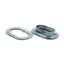 Ovális ringli fém babacsathoz 23*13mm