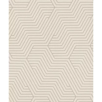 TF00312515 geometrikus mintájú krém tapéta