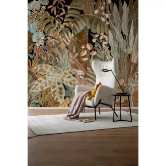 TF00366686 növénymintás barna tapétaposzter, digitális panel