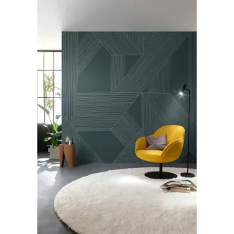 TF00366808 geometrikus mintájú sötétkék tapétaposzter, digitális panel