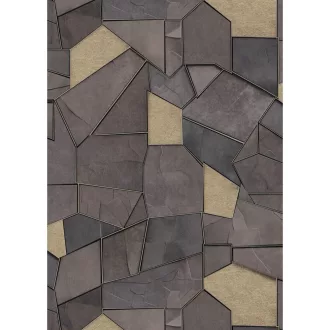 TF10445-37 geometrikus mintájú homokszínű tapéta