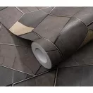 TF10445-37 geometrikus mintájú homokszínű tapéta