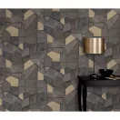 TF10445-37 geometrikus mintájú homokszínű tapéta