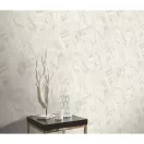 TF10446-14 levélmintás homokszínű tapéta