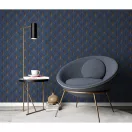 TF10451-08 geometrikus mintájú kék tapéta
