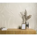TF10476-02 madártoll-mintájú bézs tapéta