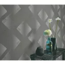 TF10479-47 geometrikus mintájú szürke tapéta