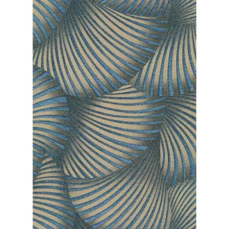 TF10525-08 geometrikus mintájú kék tapéta