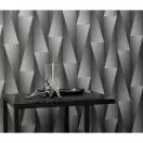 TF10526-29 famintájú geometrikus szürke tapéta