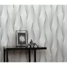TF10526-31 famintájú geometrikus ezüst tapéta
