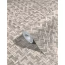 TF30033311 szövött hatású taupe tapéta