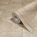 TF30033359 famintájú geometrikus világosbarna tapéta