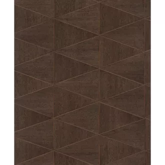 TF30033361 famintájú geometrikus sötétbarna tapéta