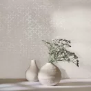 TF30035122 geometrikus mintájú bézs tapéta