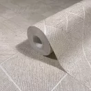 TF30035509 geometrikus mintájú homokszínű tapéta