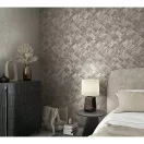 TF30035511 geometrikus mintájú taupe tapéta