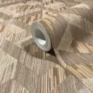 TF30035790 geometrikus mintájú barna tapéta