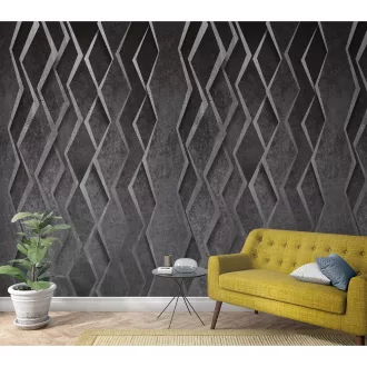 TF30047238 geometrikus mintájú antracit tapétaposzter, digitális panel