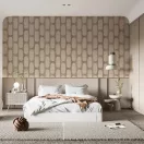 TF30081638 fonott mintás taupe tapéta