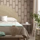 TF30081638 fonott mintás taupe tapéta