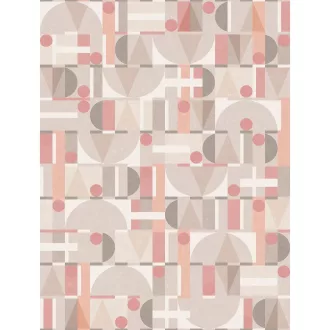 TF30081644 geometrikus mintájú rózsaszín tapéta