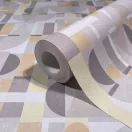 TF30081646 geometrikus mintájú világosszürke tapéta