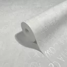 TF30082364 betűmintás fehér tapéta