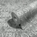 TF30082367 betűmintás szürke tapéta
