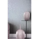 TF30082394 levélmintás világosszürke tapéta