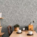 TF30082440 levélmintás taupe tapéta