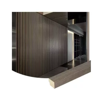 Akusztikus falpanel záróléc - sötét dió - 260cm
