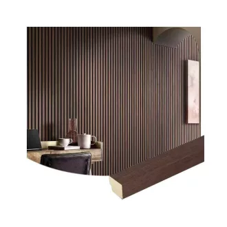 Akusztikus falpanel záróléc - sötét tölgy - 260cm